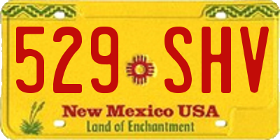 NM license plate 529SHV