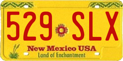 NM license plate 529SLX