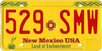 NM license plate 529SMW