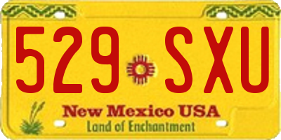 NM license plate 529SXU