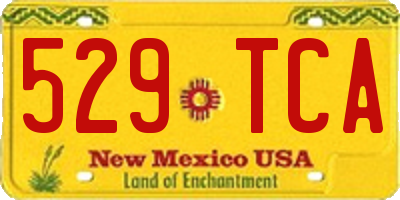 NM license plate 529TCA