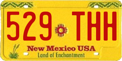 NM license plate 529THH