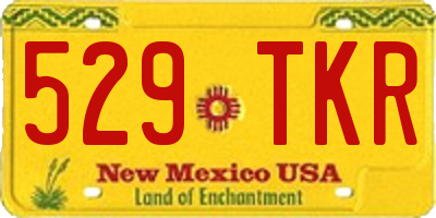 NM license plate 529TKR