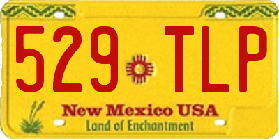 NM license plate 529TLP
