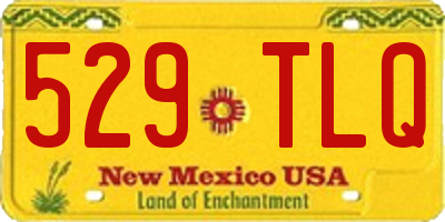 NM license plate 529TLQ
