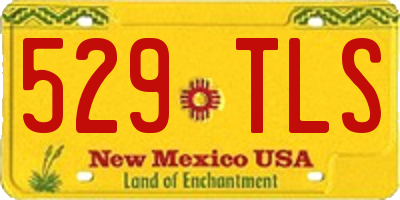 NM license plate 529TLS