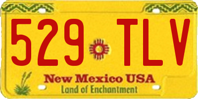 NM license plate 529TLV