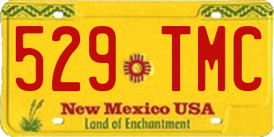 NM license plate 529TMC