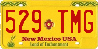 NM license plate 529TMG