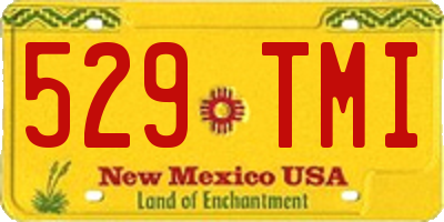 NM license plate 529TMI