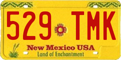 NM license plate 529TMK