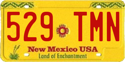 NM license plate 529TMN