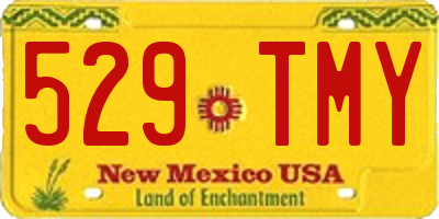 NM license plate 529TMY