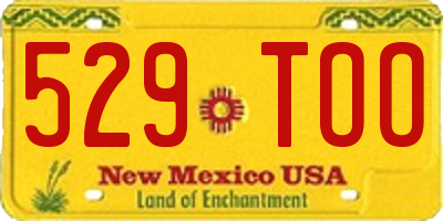 NM license plate 529TOO