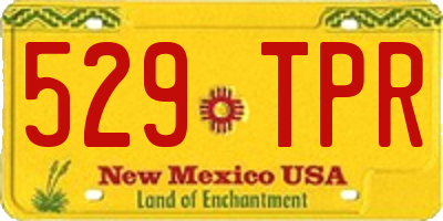 NM license plate 529TPR