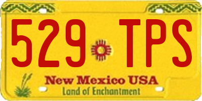 NM license plate 529TPS
