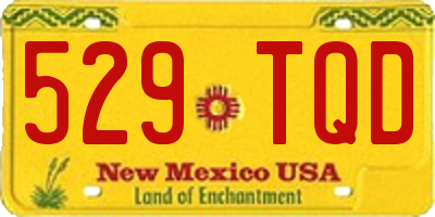 NM license plate 529TQD