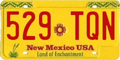 NM license plate 529TQN