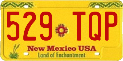NM license plate 529TQP