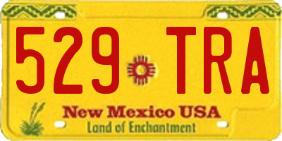 NM license plate 529TRA
