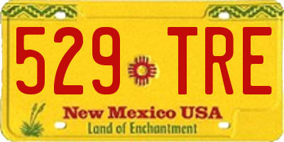 NM license plate 529TRE