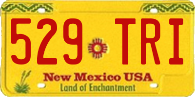 NM license plate 529TRI
