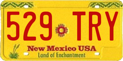 NM license plate 529TRY