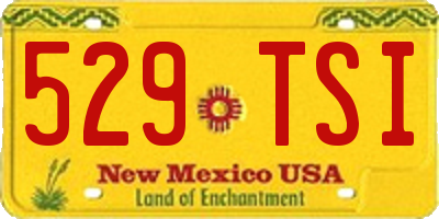 NM license plate 529TSI