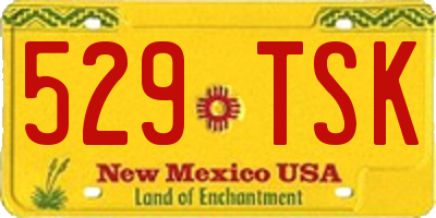 NM license plate 529TSK