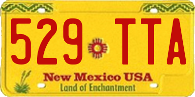 NM license plate 529TTA