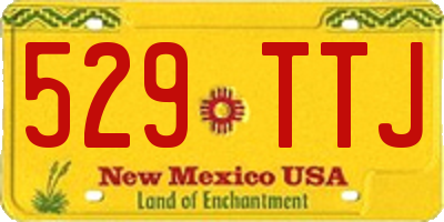 NM license plate 529TTJ