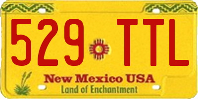 NM license plate 529TTL