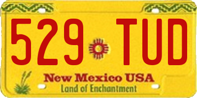 NM license plate 529TUD