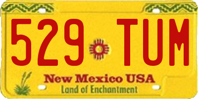 NM license plate 529TUM