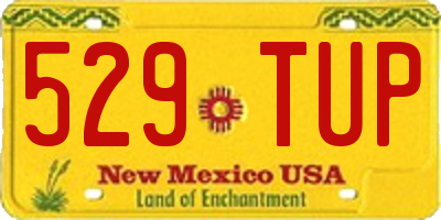 NM license plate 529TUP