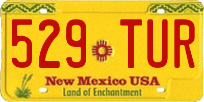 NM license plate 529TUR