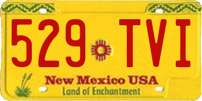 NM license plate 529TVI
