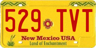 NM license plate 529TVT
