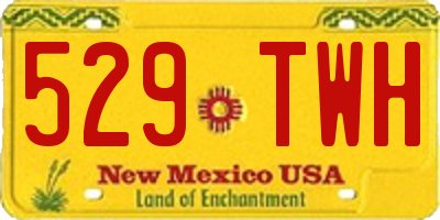 NM license plate 529TWH