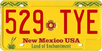 NM license plate 529TYE