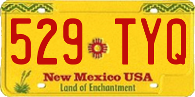 NM license plate 529TYQ