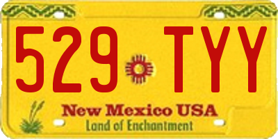 NM license plate 529TYY
