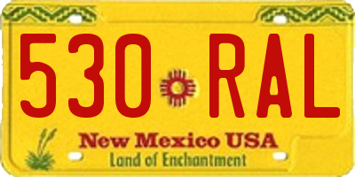 NM license plate 530RAL