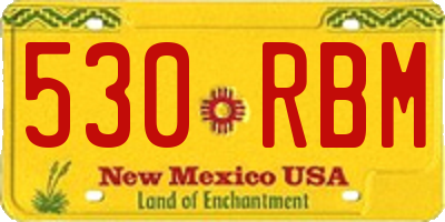 NM license plate 530RBM
