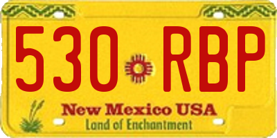 NM license plate 530RBP