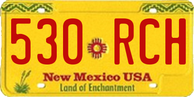 NM license plate 530RCH