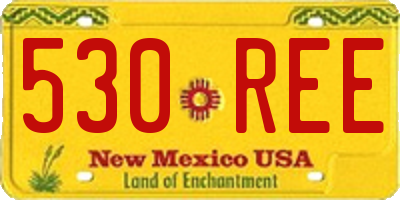 NM license plate 530REE