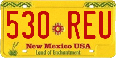 NM license plate 530REU