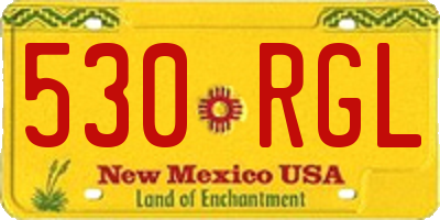 NM license plate 530RGL