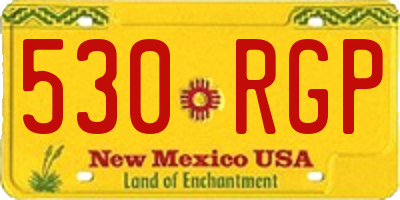 NM license plate 530RGP
